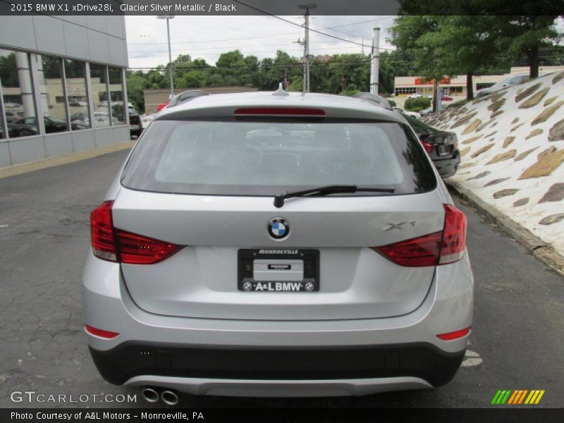 Glacier Silver Metallic / Black 2015 BMW X1 xDrive28i