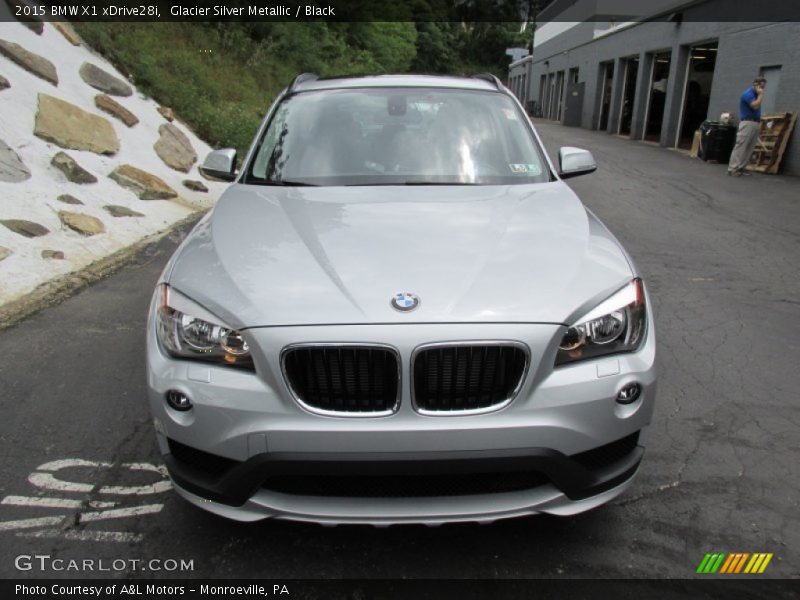 Glacier Silver Metallic / Black 2015 BMW X1 xDrive28i