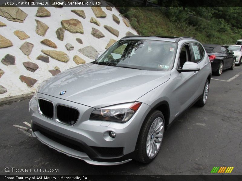 Glacier Silver Metallic / Black 2015 BMW X1 xDrive28i