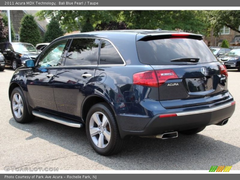 Bali Blue Pearl / Taupe 2011 Acura MDX Technology