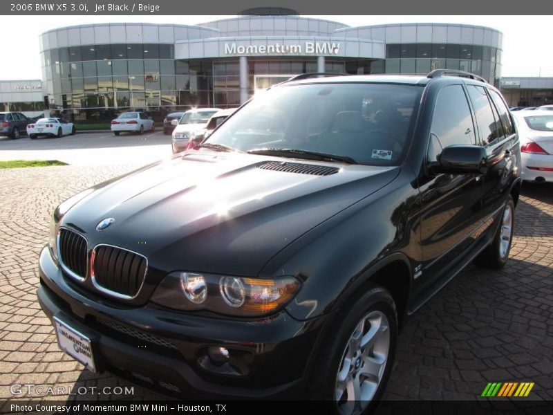 Jet Black / Beige 2006 BMW X5 3.0i