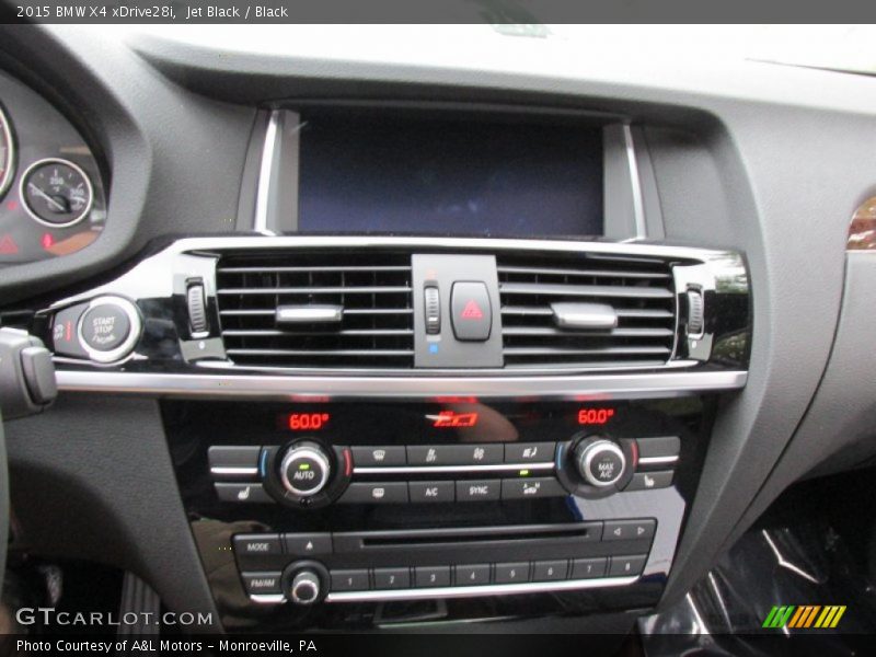 Controls of 2015 X4 xDrive28i