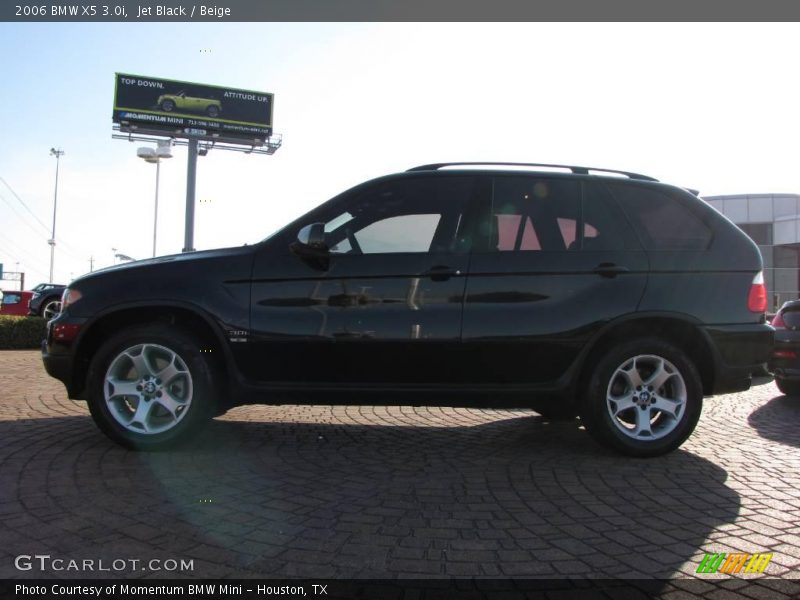 Jet Black / Beige 2006 BMW X5 3.0i