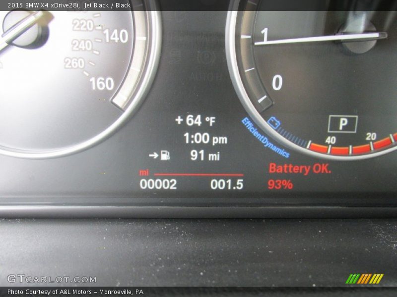 Jet Black / Black 2015 BMW X4 xDrive28i