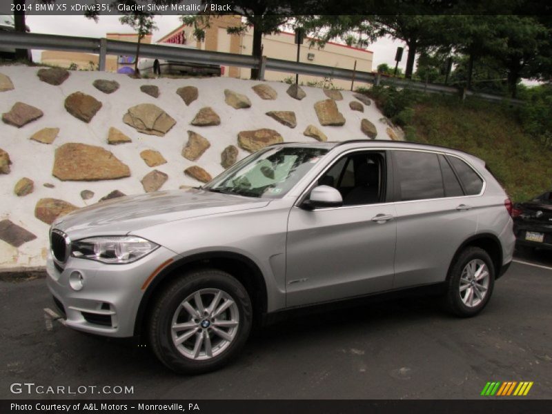 Glacier Silver Metallic / Black 2014 BMW X5 xDrive35i