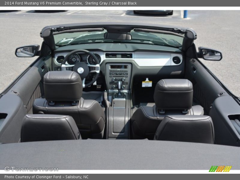 Sterling Gray / Charcoal Black 2014 Ford Mustang V6 Premium Convertible