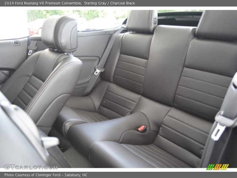 Sterling Gray / Charcoal Black 2014 Ford Mustang V6 Premium Convertible