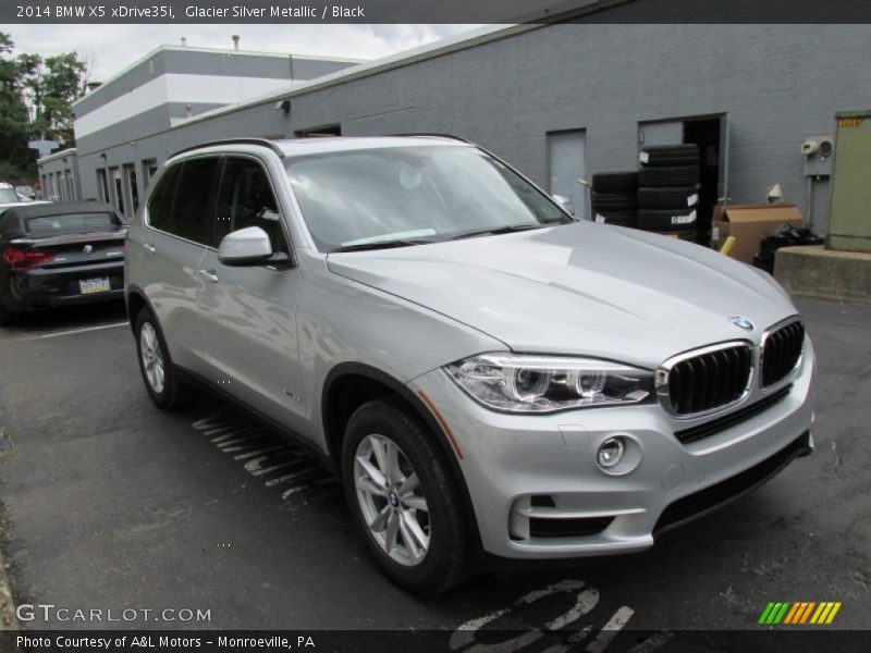 Glacier Silver Metallic / Black 2014 BMW X5 xDrive35i