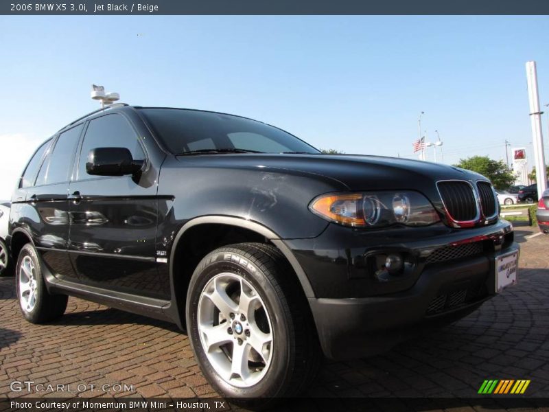 Jet Black / Beige 2006 BMW X5 3.0i