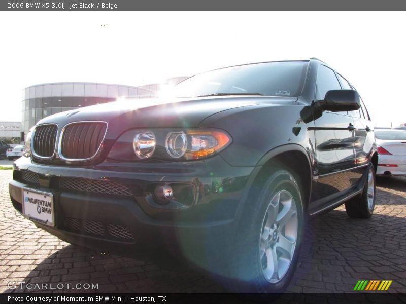 Jet Black / Beige 2006 BMW X5 3.0i