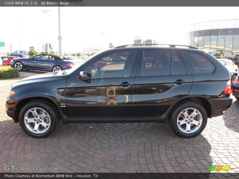 Jet Black / Beige 2006 BMW X5 3.0i