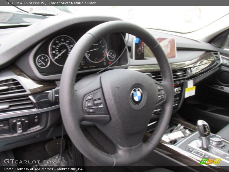 Glacier Silver Metallic / Black 2014 BMW X5 xDrive35i