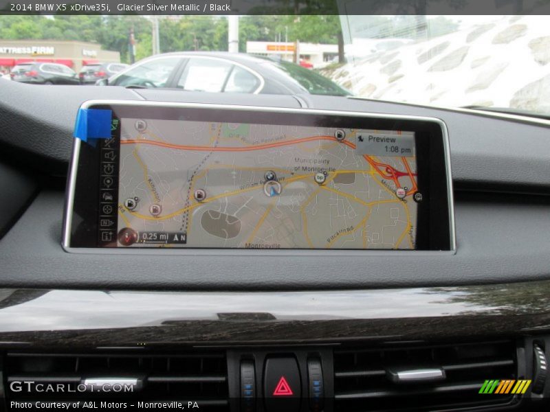 Glacier Silver Metallic / Black 2014 BMW X5 xDrive35i