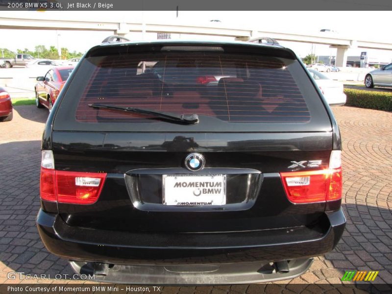 Jet Black / Beige 2006 BMW X5 3.0i