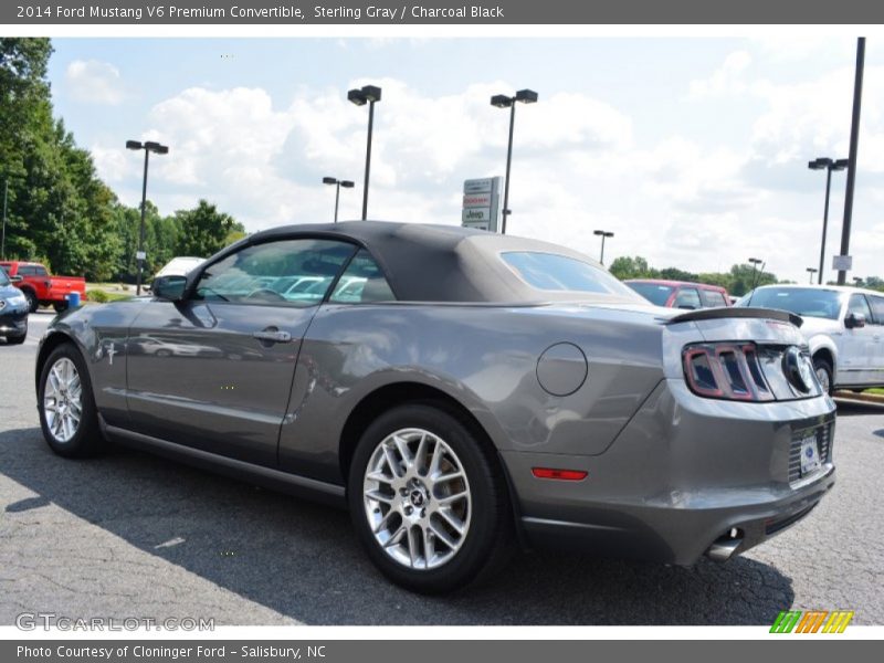 Sterling Gray / Charcoal Black 2014 Ford Mustang V6 Premium Convertible