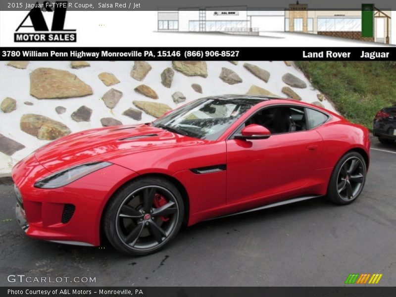 Salsa Red / Jet 2015 Jaguar F-TYPE R Coupe