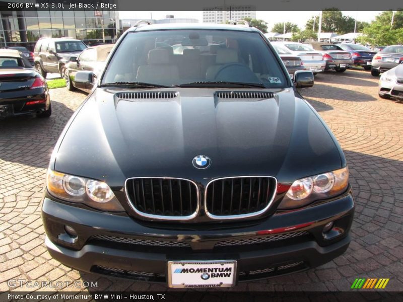 Jet Black / Beige 2006 BMW X5 3.0i