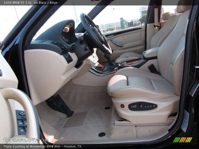 Jet Black / Beige 2006 BMW X5 3.0i