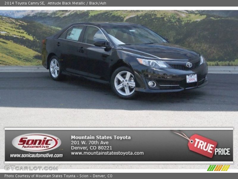 Attitude Black Metallic / Black/Ash 2014 Toyota Camry SE