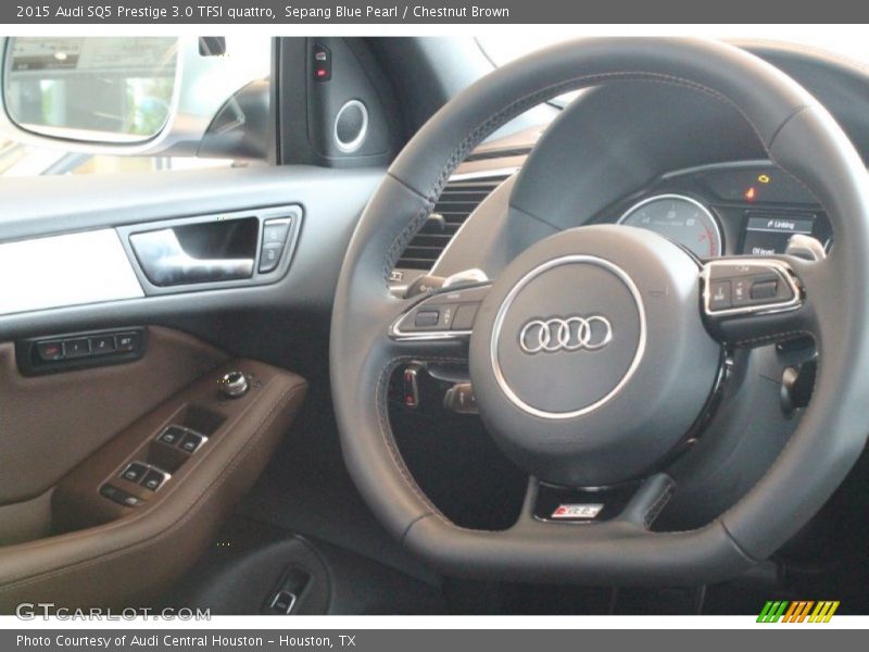Sepang Blue Pearl / Chestnut Brown 2015 Audi SQ5 Prestige 3.0 TFSI quattro