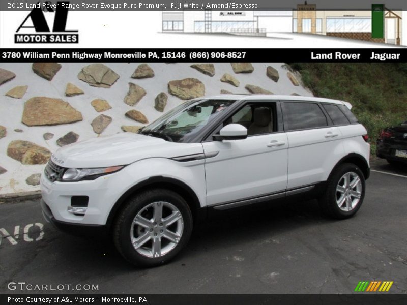 Fuji White / Almond/Espresso 2015 Land Rover Range Rover Evoque Pure Premium