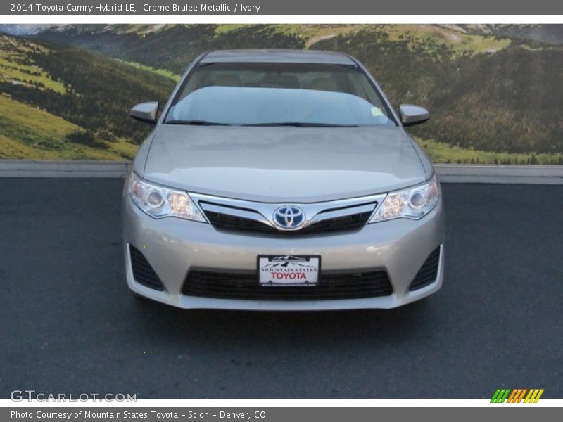 Creme Brulee Metallic / Ivory 2014 Toyota Camry Hybrid LE