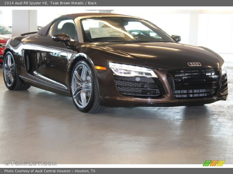 Teak Brown Metallic / Black 2014 Audi R8 Spyder V8