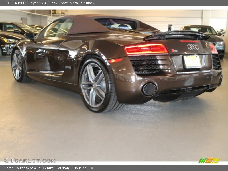 Teak Brown Metallic / Black 2014 Audi R8 Spyder V8