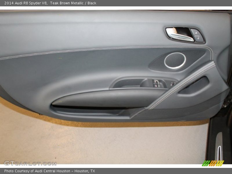 Teak Brown Metallic / Black 2014 Audi R8 Spyder V8