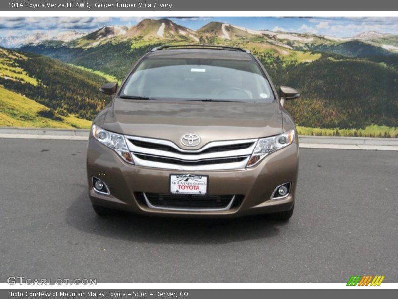 Golden Umber Mica / Ivory 2014 Toyota Venza LE AWD