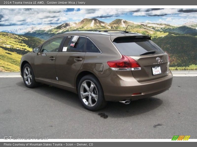 Golden Umber Mica / Ivory 2014 Toyota Venza LE AWD