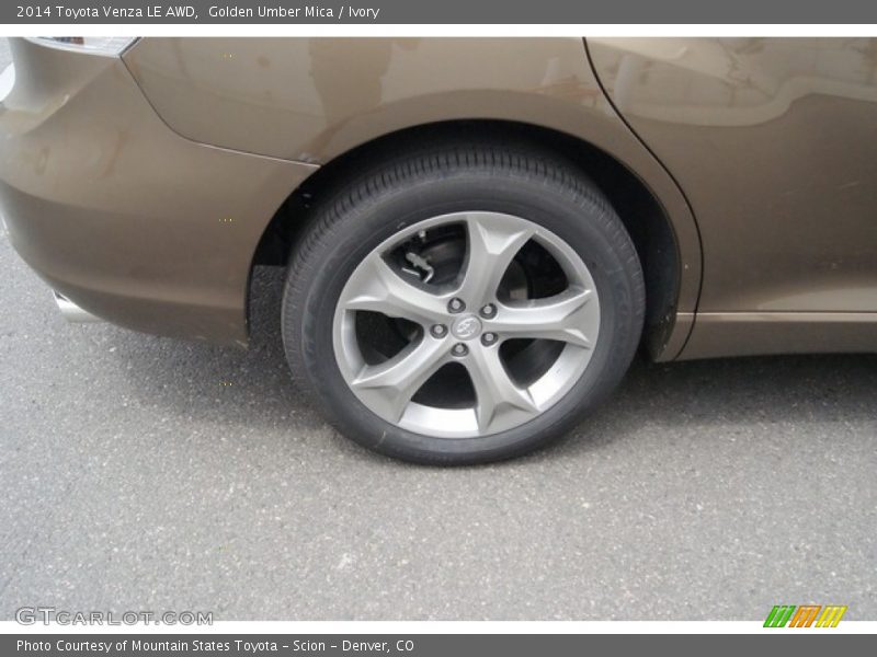 Golden Umber Mica / Ivory 2014 Toyota Venza LE AWD
