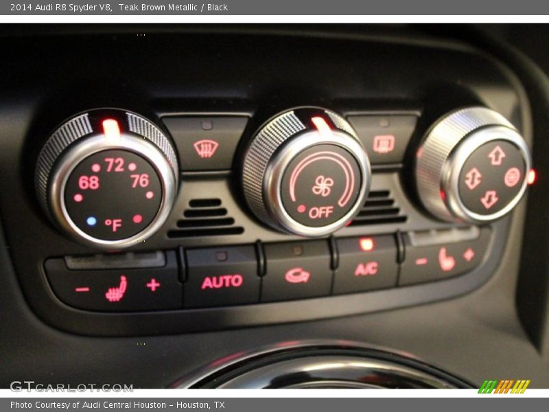 Controls of 2014 R8 Spyder V8