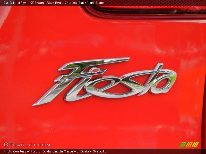Race Red / Charcoal Black/Light Stone 2013 Ford Fiesta SE Sedan