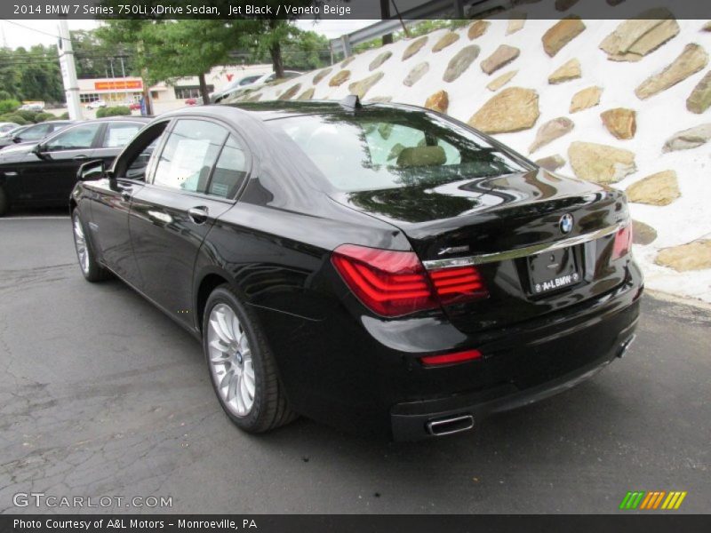Jet Black / Veneto Beige 2014 BMW 7 Series 750Li xDrive Sedan