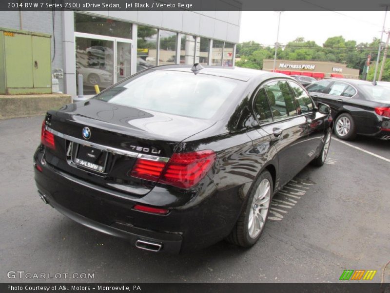 Jet Black / Veneto Beige 2014 BMW 7 Series 750Li xDrive Sedan