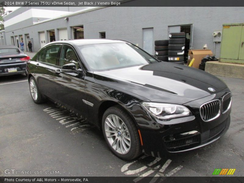 Jet Black / Veneto Beige 2014 BMW 7 Series 750Li xDrive Sedan