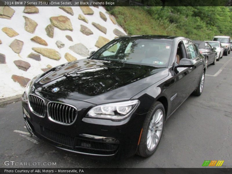 Jet Black / Veneto Beige 2014 BMW 7 Series 750Li xDrive Sedan