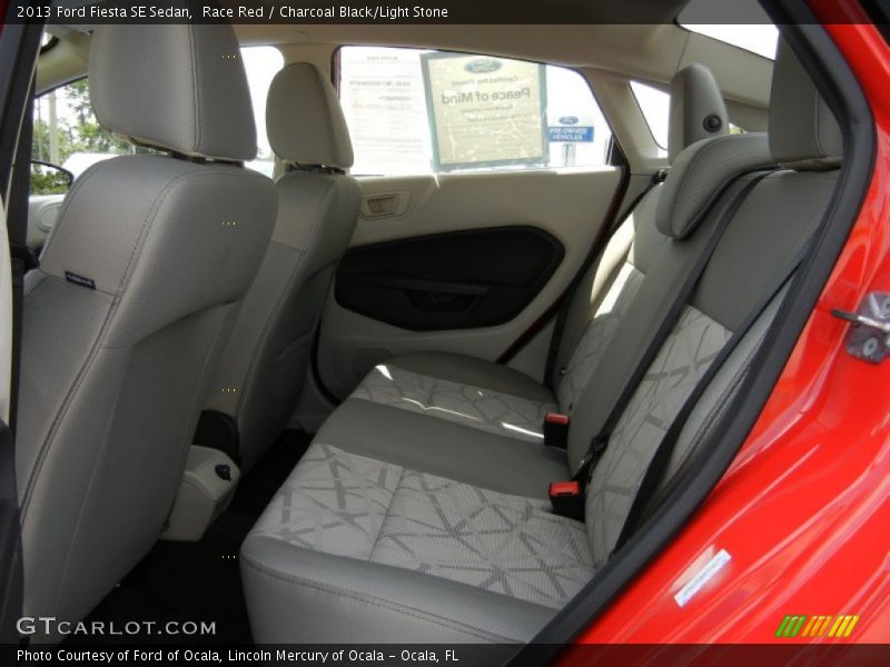 Race Red / Charcoal Black/Light Stone 2013 Ford Fiesta SE Sedan