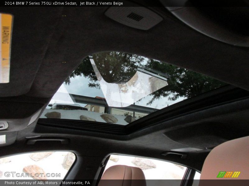 Jet Black / Veneto Beige 2014 BMW 7 Series 750Li xDrive Sedan