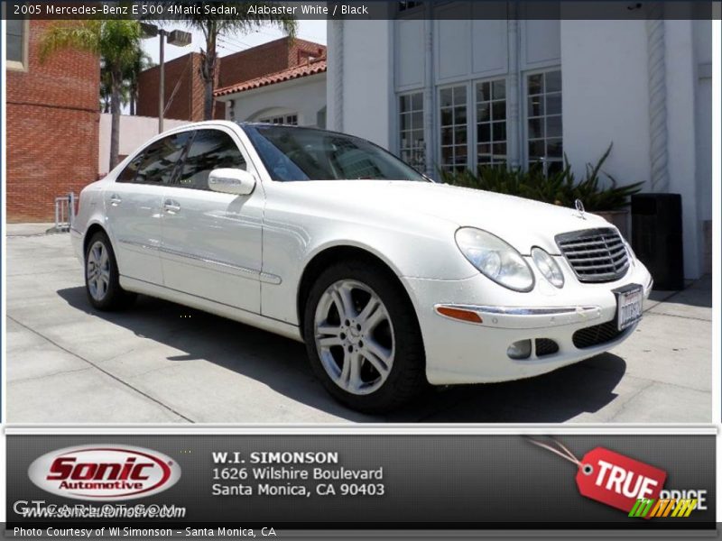 Alabaster White / Black 2005 Mercedes-Benz E 500 4Matic Sedan