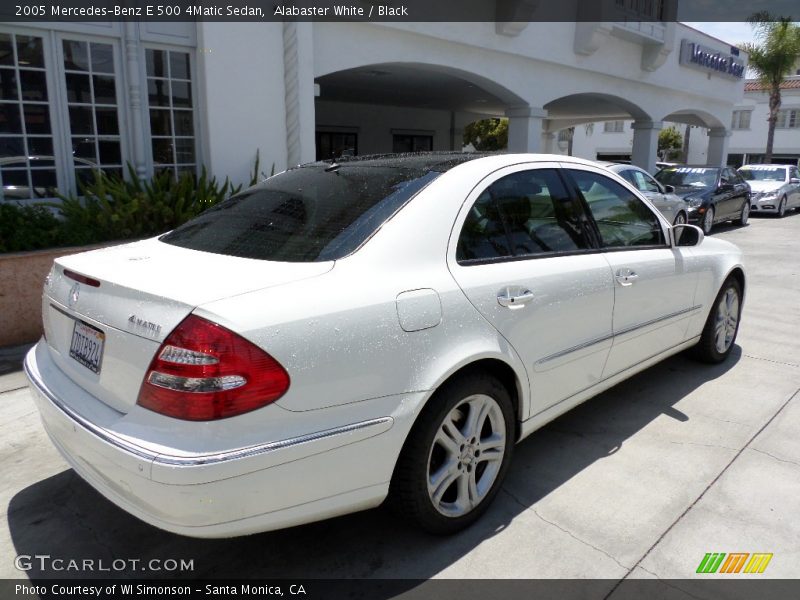 Alabaster White / Black 2005 Mercedes-Benz E 500 4Matic Sedan