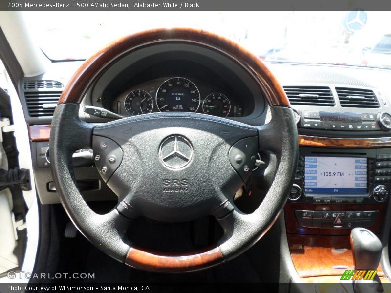 Alabaster White / Black 2005 Mercedes-Benz E 500 4Matic Sedan