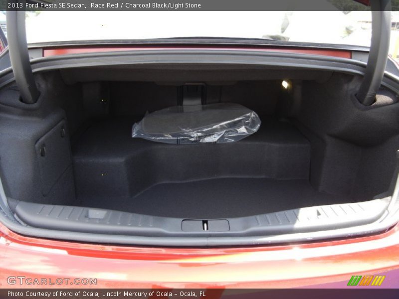 Race Red / Charcoal Black/Light Stone 2013 Ford Fiesta SE Sedan