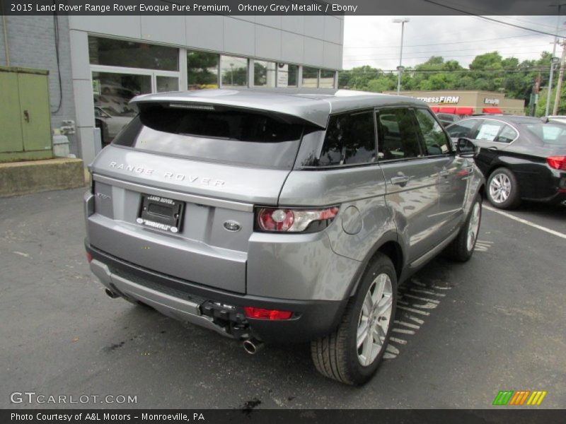Orkney Grey Metallic / Ebony 2015 Land Rover Range Rover Evoque Pure Premium