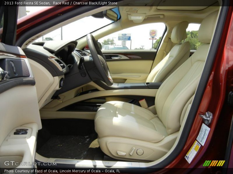 Race Red / Charcoal Black/Light Stone 2013 Ford Fiesta SE Sedan