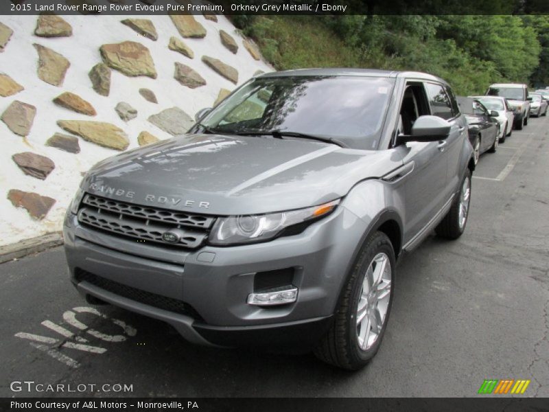 Orkney Grey Metallic / Ebony 2015 Land Rover Range Rover Evoque Pure Premium
