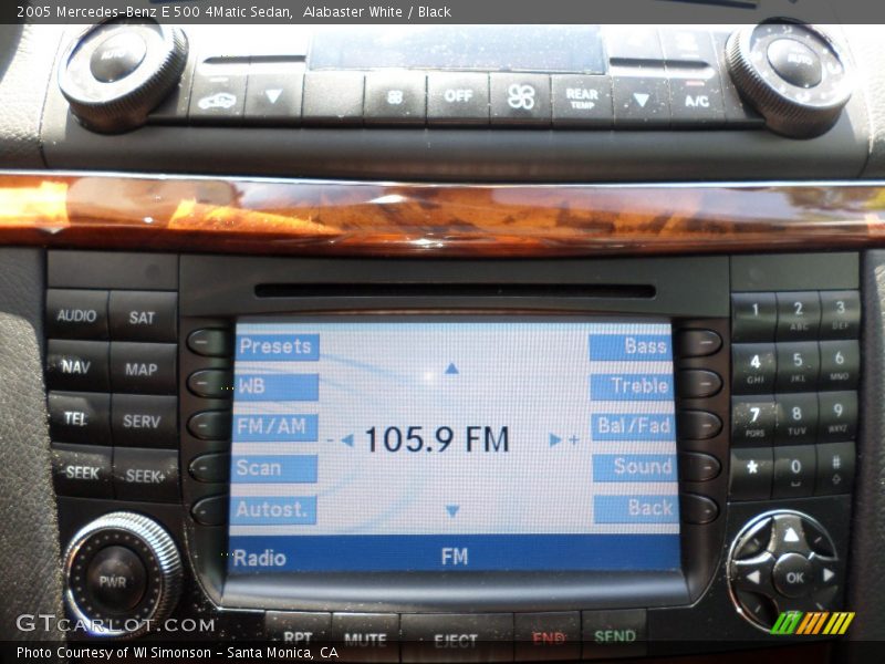 Alabaster White / Black 2005 Mercedes-Benz E 500 4Matic Sedan