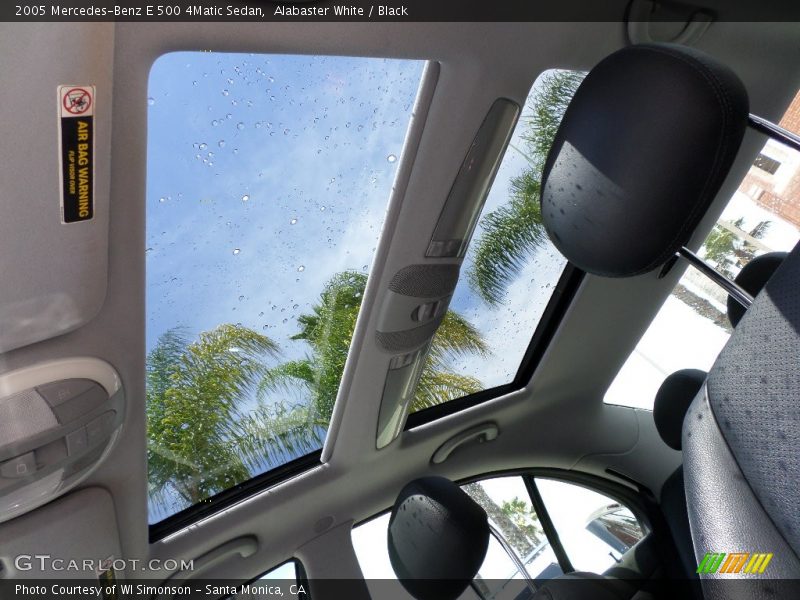 Alabaster White / Black 2005 Mercedes-Benz E 500 4Matic Sedan