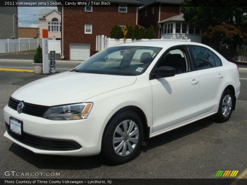 Candy White / Titan Black 2011 Volkswagen Jetta S Sedan